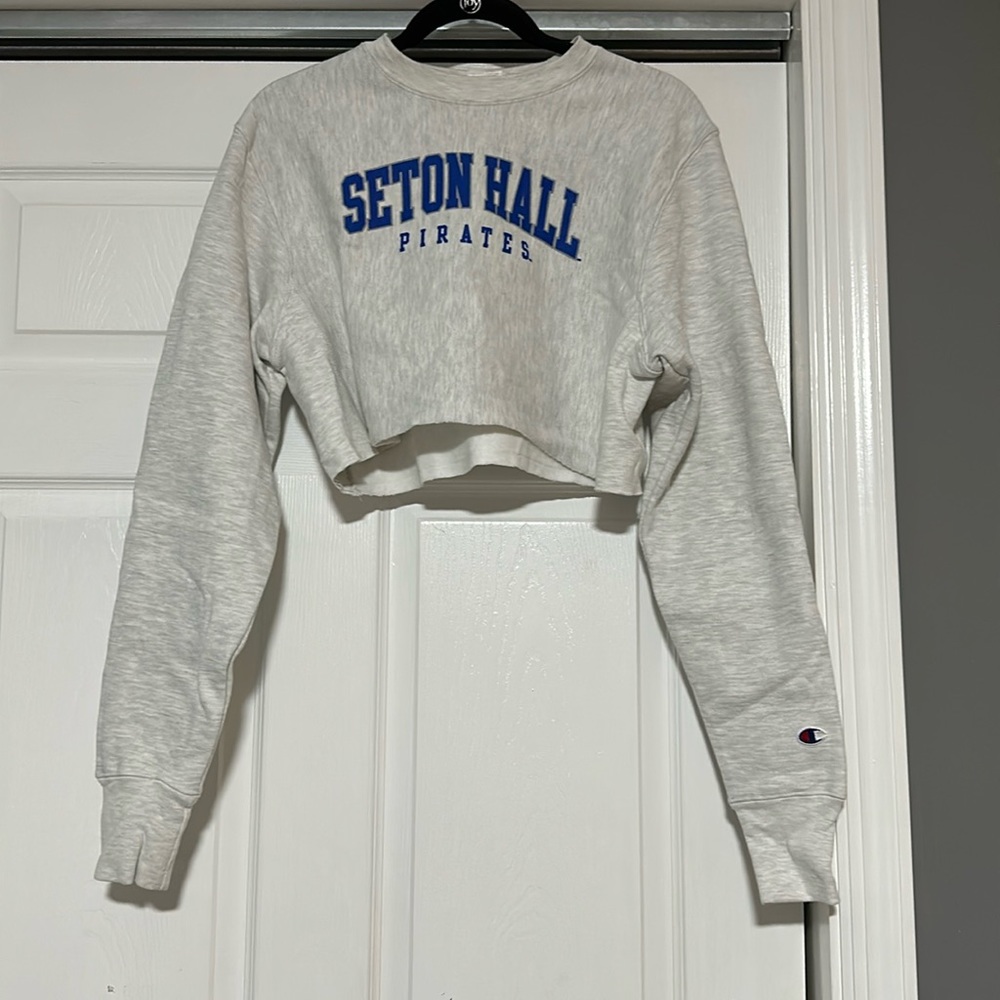 Crewneck cropped Seton Hall sweatshirt